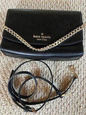 Kate Spade Purse Black Madison Willow Convertible Crossbody